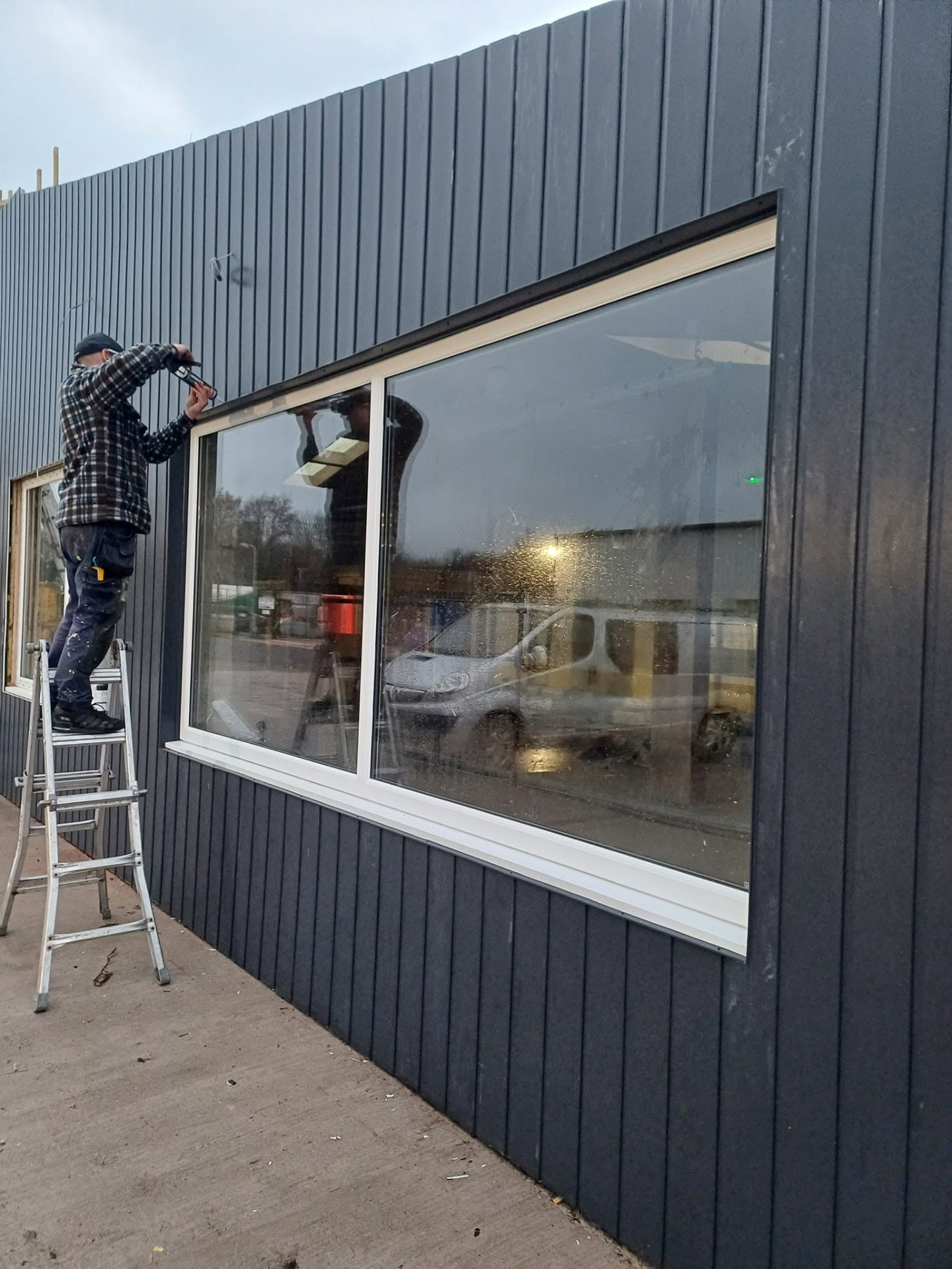 Commercial cladding installation detail